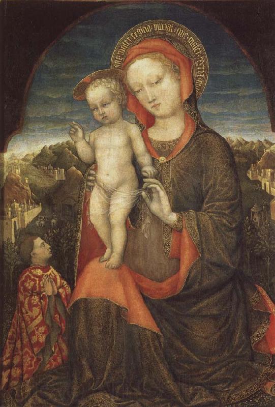 Jacopo Bellini Madonna and Child Adored by Lionello d'Este France oil painting art